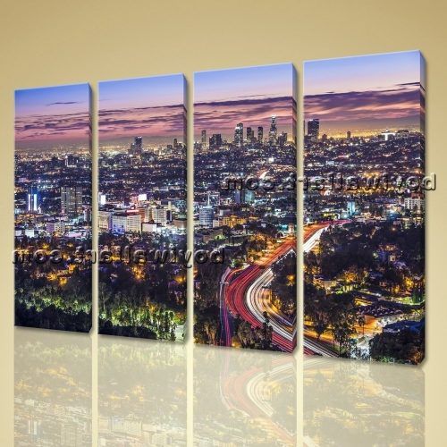 Los Angeles Canvas Wall Art (Photo 15 of 15)