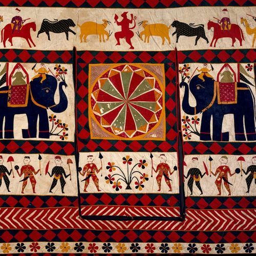 Indian Fabric Art Wall Hangings (Photo 3 of 15)