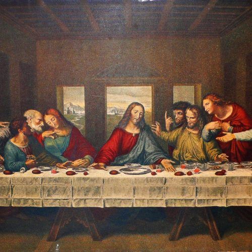 Blended Fabric Leonardo Davinci The Last Supper Wall Hangings (Photo 3 of 20)