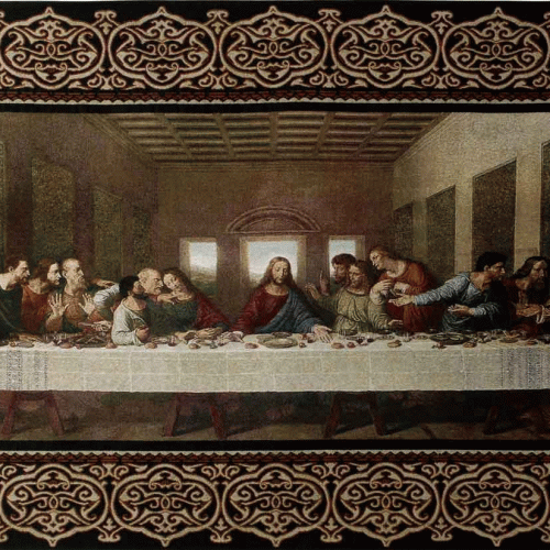 Blended Fabric Leonardo Davinci The Last Supper Wall Hangings (Photo 6 of 20)