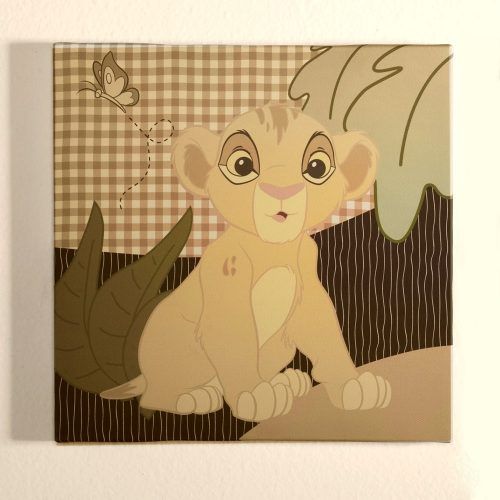 Lion King Canvas Wall Art (Photo 1 of 15)