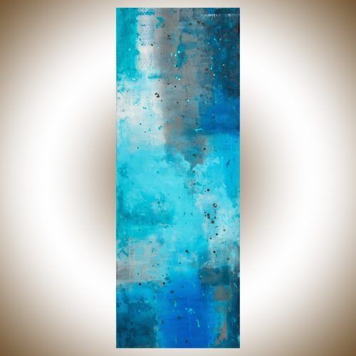 Oversized Teal Canvas Wall Art (Photo 9 of 20)