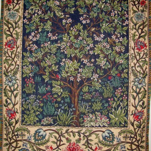 Blended Fabric Tree Of Life, William Morris Wall Hangings (Photo 1 of 20)