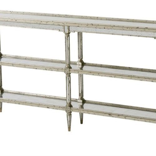 Silver Leaf Rectangle Console Tables (Photo 3 of 20)