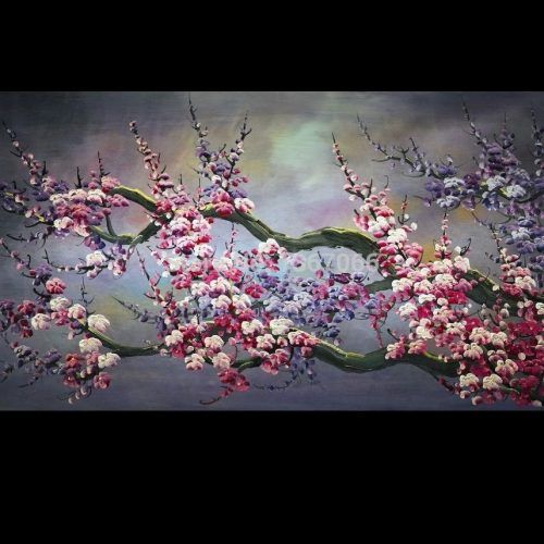 Abstract Cherry Blossom Wall Art (Photo 14 of 20)