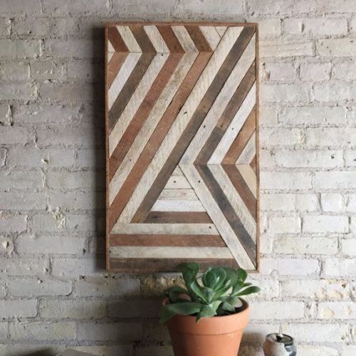 Abstract Flow Wood Wall Art (Photo 9 of 20)