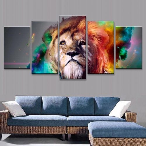 Abstract Lion Wall Art (Photo 11 of 20)