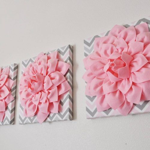 Pink And Grey Wall Art (Photo 16 of 20)