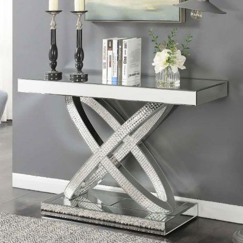 Mirrored And Chrome Modern Console Tables (Photo 7 of 20)