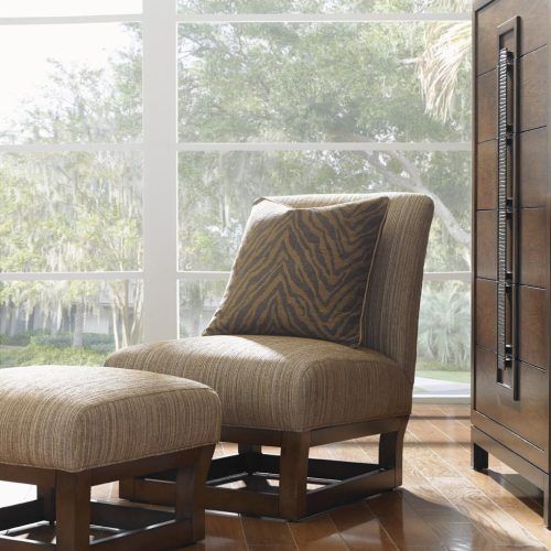 Gray And Brown Stripes Cylinder Pouf Ottomans (Photo 13 of 20)