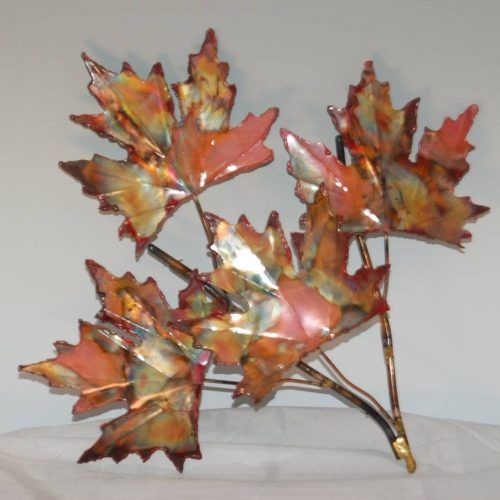 Abstract Leaf Metal Wall Art (Photo 13 of 20)