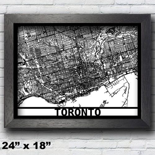 Toronto Map Wall Art (Photo 8 of 20)
