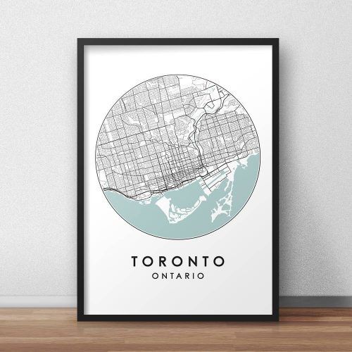 Toronto Map Wall Art (Photo 4 of 20)