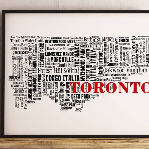 Map Wall Art Toronto (Photo 8 of 20)