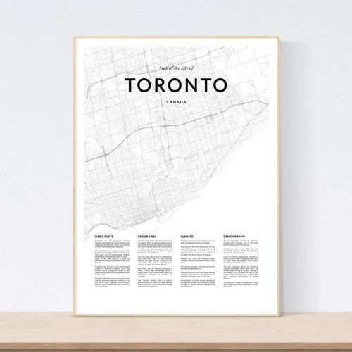 Toronto Map Wall Art (Photo 12 of 20)