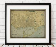 Top 20 of Map Wall Art Toronto