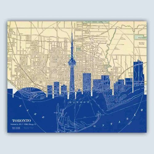 Toronto Map Wall Art (Photo 14 of 20)
