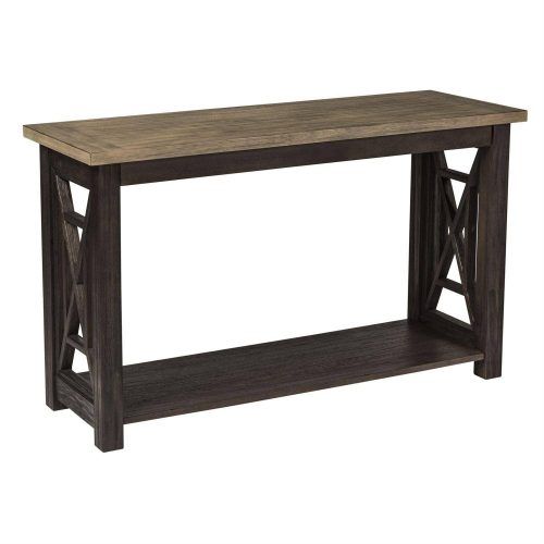 Smoke Gray Wood Console Tables (Photo 2 of 20)