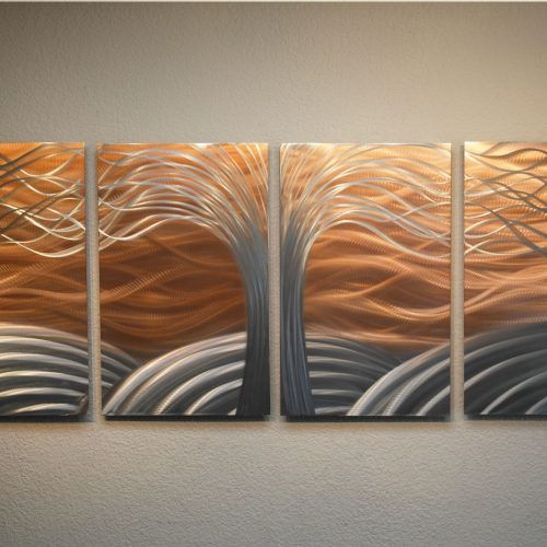 Abstract Copper Wall Art (Photo 5 of 20)