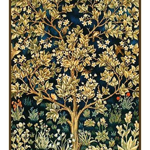 Blended Fabric Tree Of Life, William Morris Wall Hangings (Photo 11 of 20)