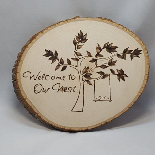 Tree Welcome Sign Wall Decor (Photo 3 of 20)