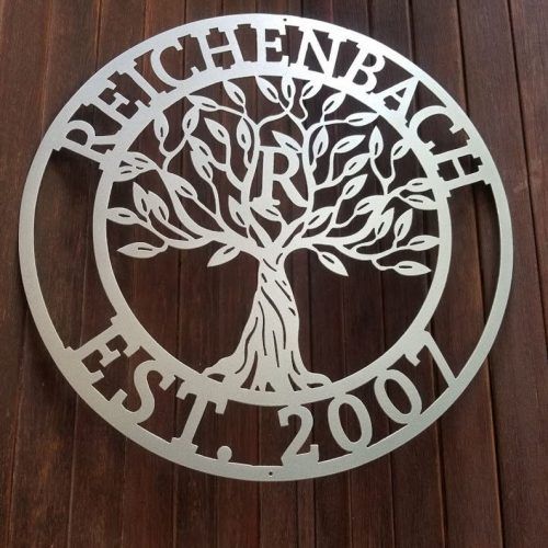 Tree Welcome Sign Wall Decor (Photo 4 of 20)