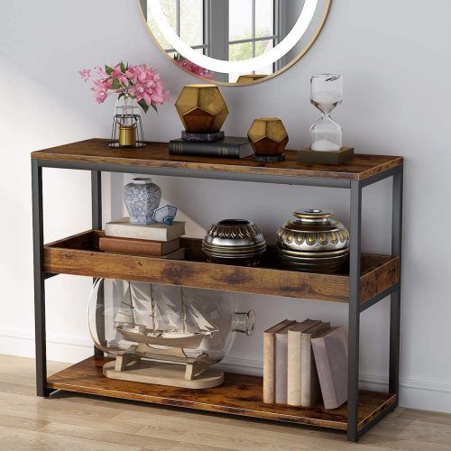 3-Piece Shelf Console Tables (Photo 9 of 20)