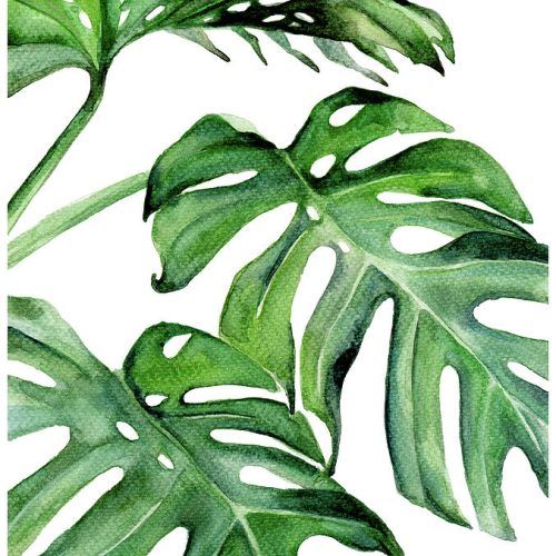 Tropical Leaves Wall Art (Photo 3 of 20)