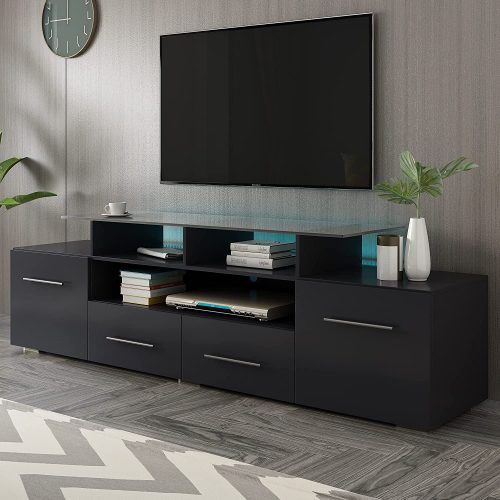 Tv Stands With Led Lights & Power Outlet (Photo 10 of 20)