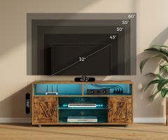 20 The Best Tv Stands with Led Lights & Power Outlet