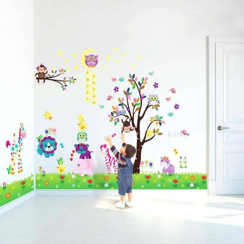 Owl Wall Art Stickers (Photo 10 of 15)