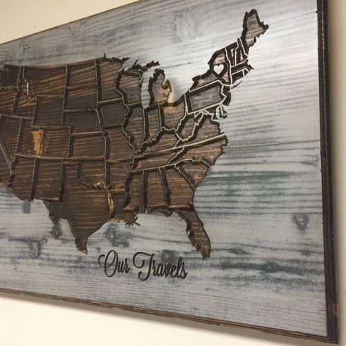 Canvas Map Wall Art (Photo 14 of 20)