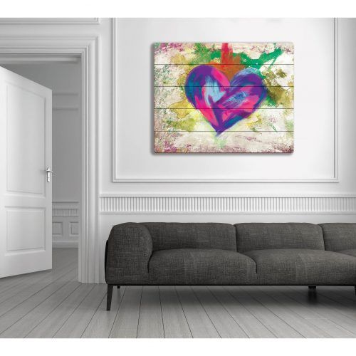 Abstract Heart Wall Art (Photo 7 of 20)