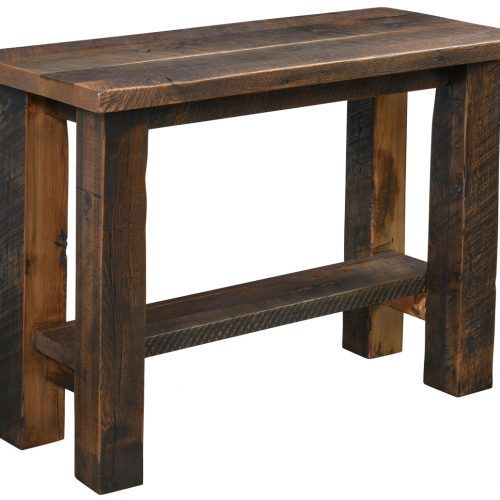 Smoked Barnwood Console Tables (Photo 13 of 20)