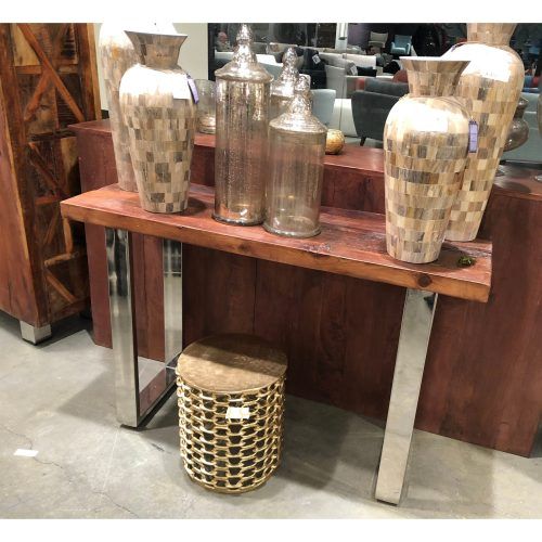 Natural Wood Console Tables (Photo 8 of 20)