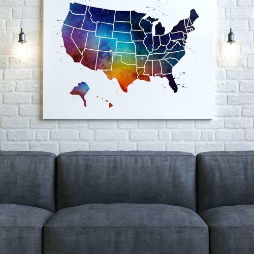 United States Map Wall Art (Photo 13 of 20)