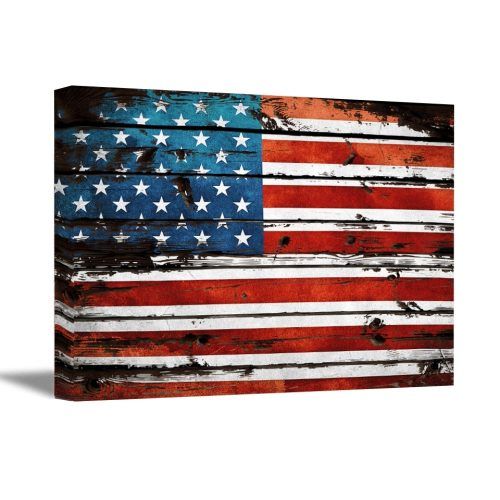 Rustic American Flag Wall Art (Photo 10 of 20)