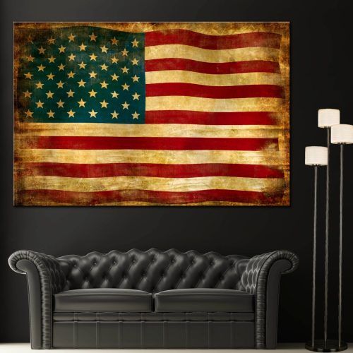 Vintage American Flag Wall Art (Photo 20 of 20)