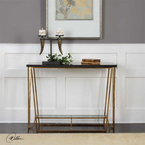 Black Metal And Marble Console Tables (Photo 2 of 20)