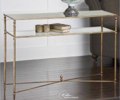 2024 Best of Gold and Mirror Modern Cube Console Tables