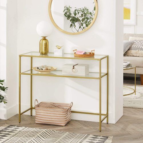 Metallic Gold Modern Console Tables (Photo 7 of 20)