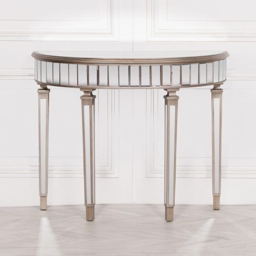 Antique Silver Aluminum Console Tables (Photo 2 of 20)
