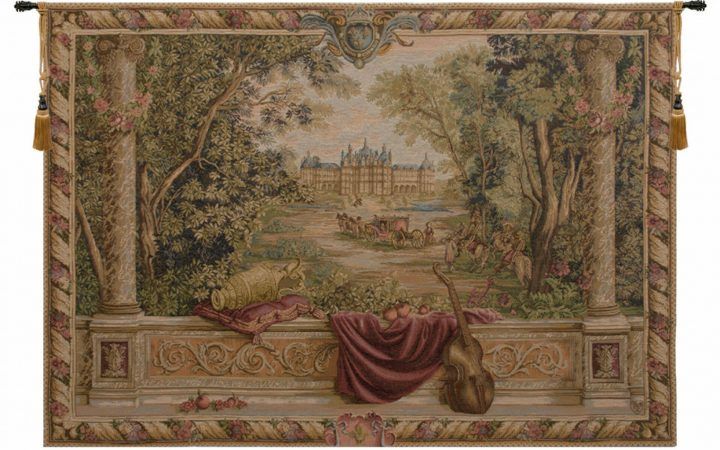 Blended Fabric Verdure Au Chateau Ii European Tapestries