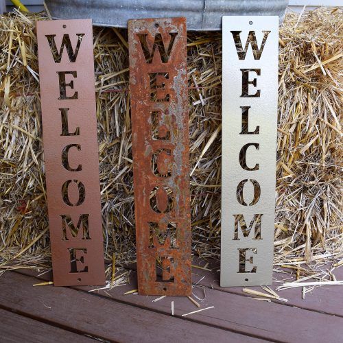 Vintage Metal Welcome Sign Wall Art (Photo 2 of 20)