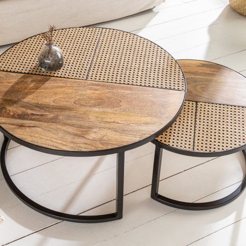 Wood Coffee Tables With 2-Tier Storage (Photo 19 of 20)