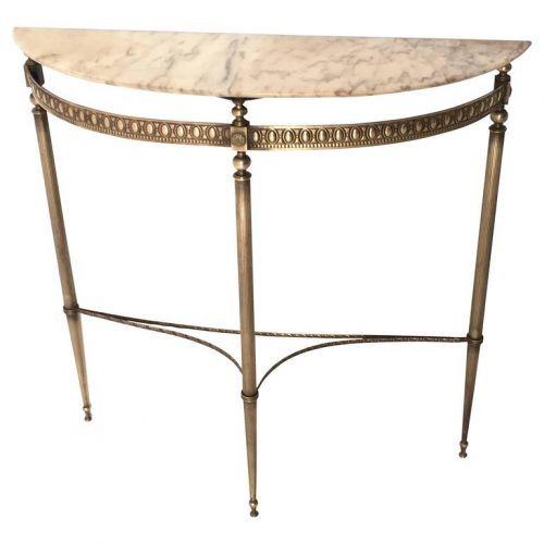 Hammered Antique Brass Modern Console Tables (Photo 12 of 16)
