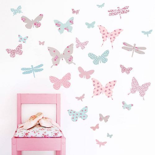 Fabric Butterfly Wall Art (Photo 1 of 15)
