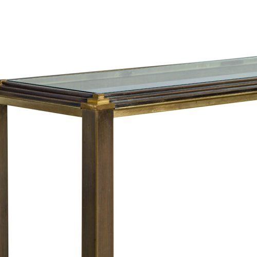 Antique Brass Round Console Tables (Photo 15 of 20)