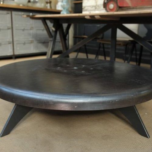 Round Industrial Coffee Tables (Photo 1 of 20)