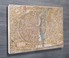 20 Collection of Map of Paris Wall Art